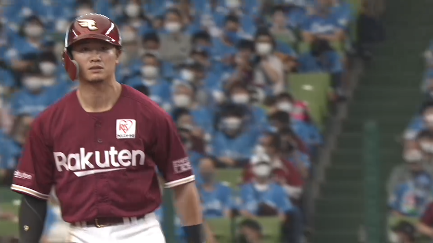 4回表・E西川遥輝 チャンス拡大!! 隙を逃さず盗塁成功!!