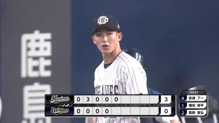 5回表・B山崎颯一郎 得点圏にランナーを背負うもショートゴロに打ち取り、無失点で切り抜ける!!