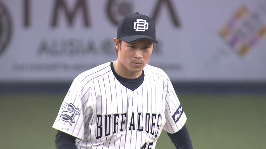 6回表・B阿部翔太 アウトコースいっぱいの完璧な投球で見逃し三振を奪う!!