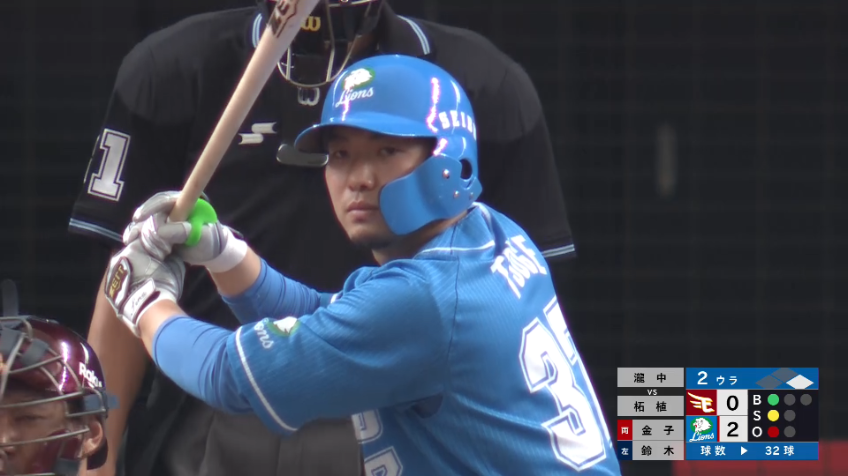 2回裏・L柘植世那 今季第1号となる2ランホームランを放つ!!