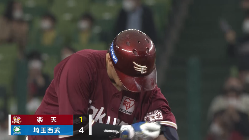 3回表・E浅村栄斗 打撃好調!! タイムリー2ベースヒットで今日も打点を挙げる!!