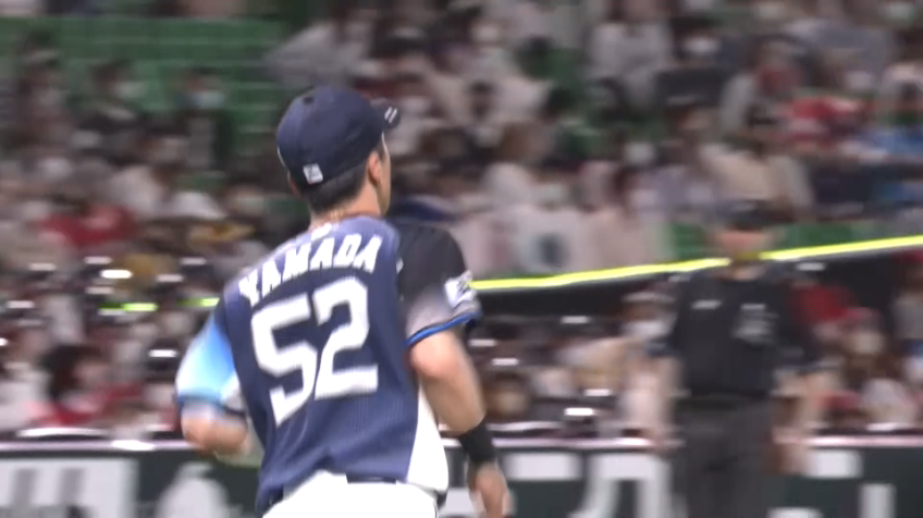 5回裏・L山田遥楓 好守備!! 見事なジャンピングスローを見せる!!