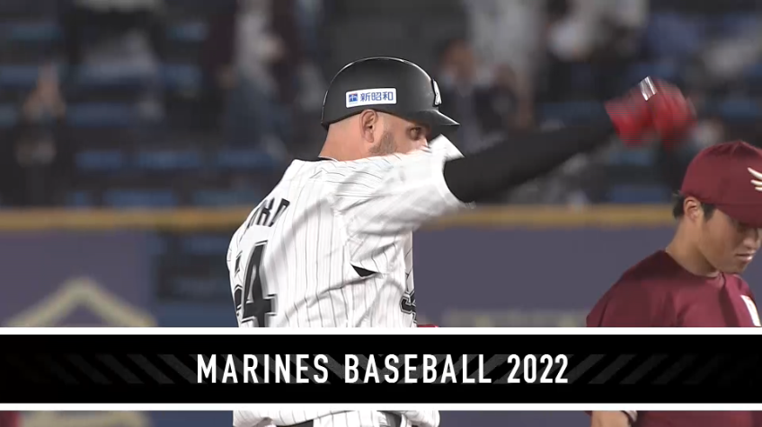 4回裏・Mレアード 同点のタイムリー2ベースヒットを放つ!!