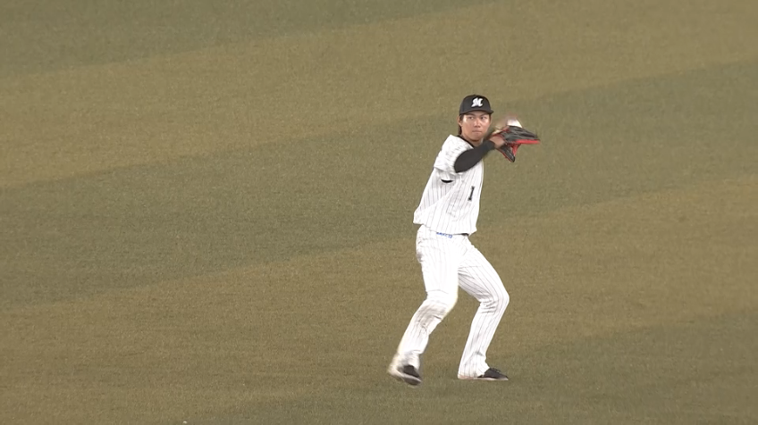 5回表・M藤原恭大 華麗なスライディングキャッチを見せる!!