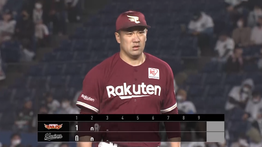 6回裏・E田中将大 貫禄の投球で三振を奪う!!