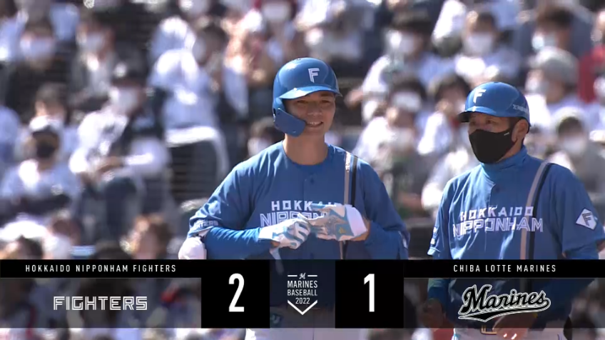 2回表・F清宮幸太郎 巧みなバットコントロールで勝ち越し打!!