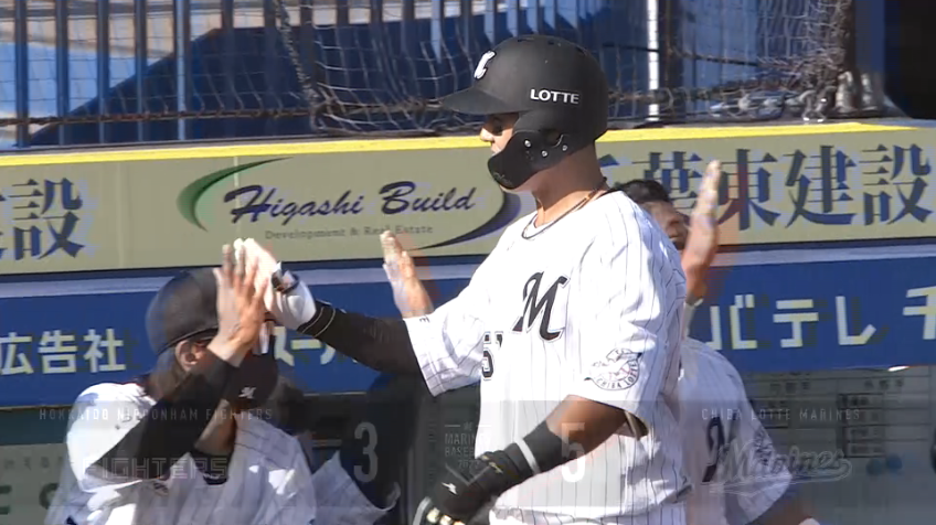 5回裏・M山口航輝 打った瞬間の2ランホームランで3打席連続で打点を挙げる!!