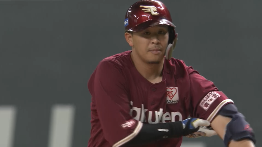 9回表・E浅村栄斗 本日マルチ安打!! 逆方向へ上手く流してタイムリーヒット!!