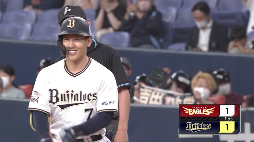 1回裏・B吉田正尚 同点となるタイムリーヒットを放つ!!