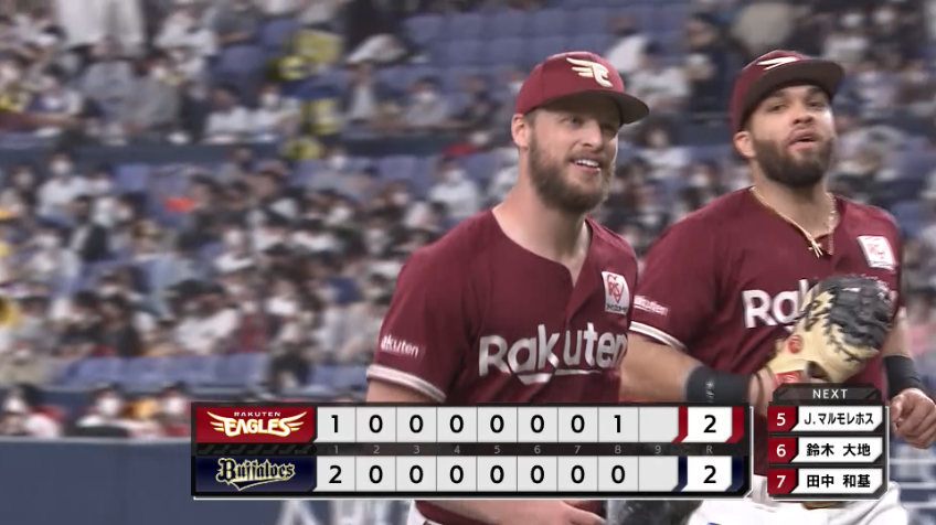 8回裏・Eブセニッツ 8回を3者凡退に抑える好リリーフを見せる!!