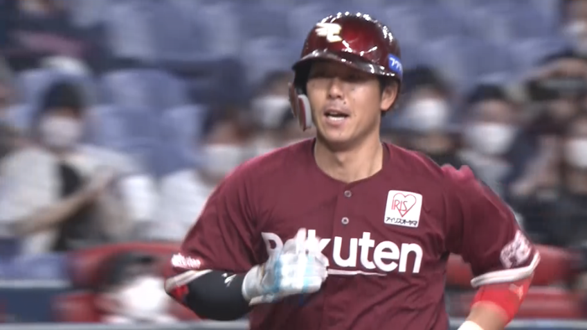 9回表・E鈴木大地 初球を捉えを捉えた打球は勝ち越しのホームランとなる!!