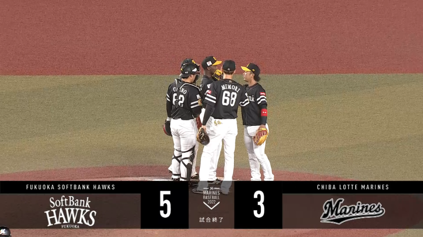 11回裏・Hモイネロ 完璧な投球!! 最後は見逃し三振で試合を締める!!