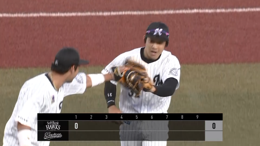 1回表・M菅野剛士 完璧な送球!! 投手を助ける好プレーを見せる!!