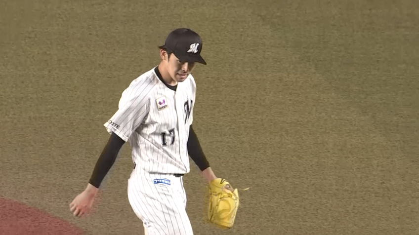 5回表・M佐々木朗希 この回3者連続三振を奪う!!