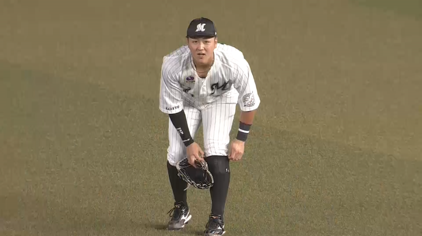 7回表・M山口航輝 攻守に躍動!! スライディングキャッチの好プレーを見せる!!