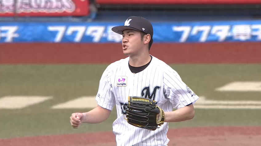 6回表・M小沼健太 3イニング目は3者凡退のピッチングを披露!!