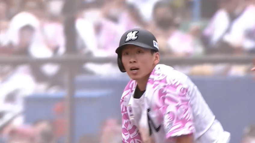 1回裏・M高部瑛斗 気迫あふれるプレー!! ヘッドスライディングで出塁する!!