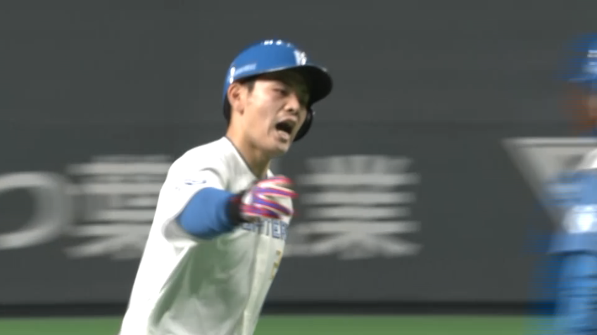 4回裏・F野村佑希 第3号2ランホームランで追い上げる!!