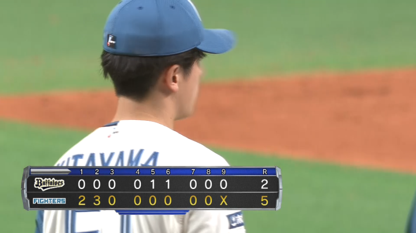 9回表・F北山亘基 3者凡退で抑え今季3セーブ目を飾る!!