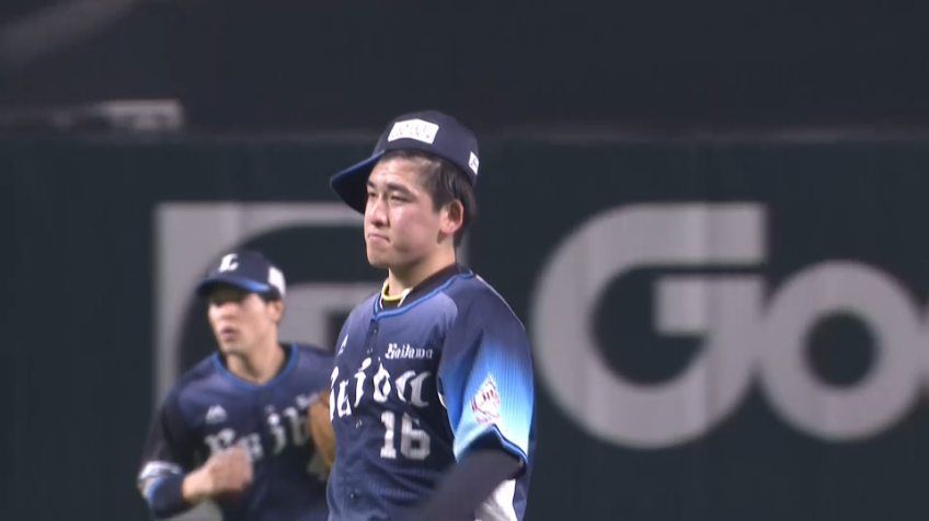 6回裏・L隅田知一郎 ピッチャーライナーに好反応!!