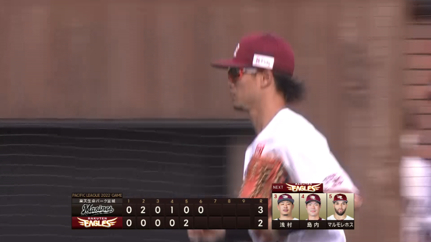 6回表・E西川遥輝 素早い送球で進塁を許さず!! 投手を助ける好プレー!!