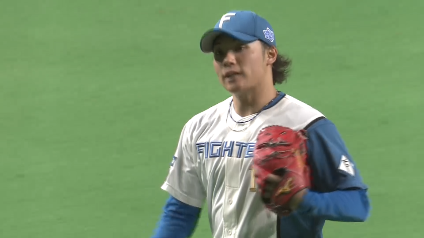 4回表・F伊藤大海 空振り三振を奪い、一打先制のピンチを切り抜ける!!