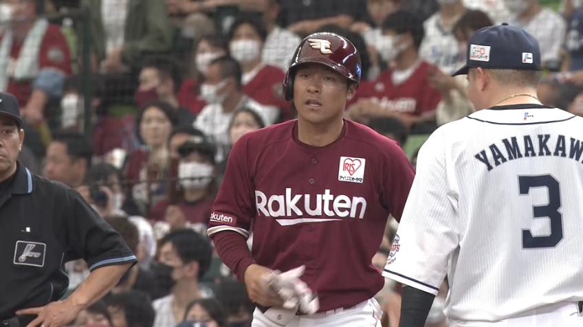 5回表・E茂木栄五郎 復帰後初ヒット!! タイムリーヒットを放ち点差を広げる!!