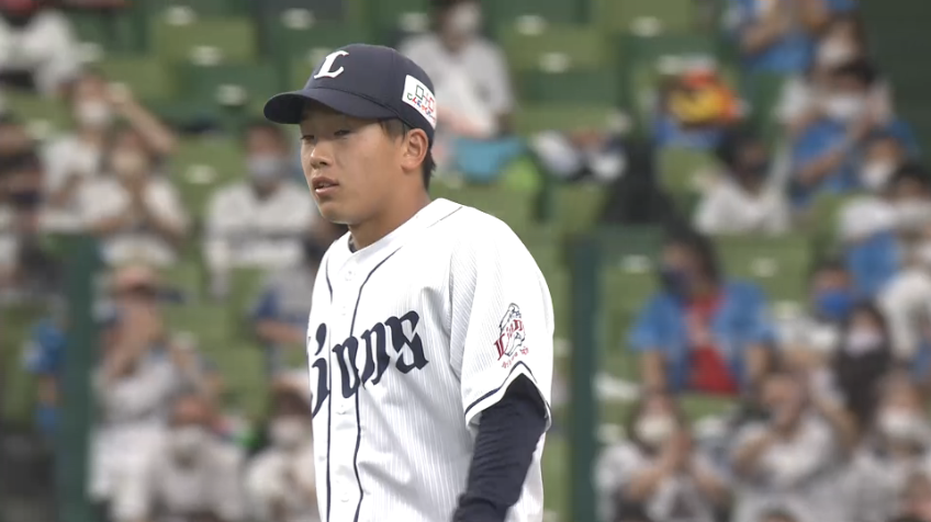 5回表・L滝澤夏央 素晴らしい反応!! ショートへの鋭い打球を好捕!!