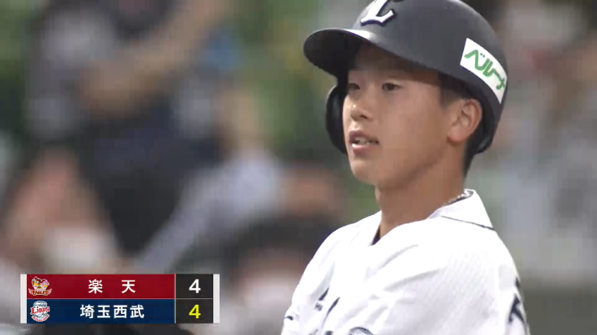 7回裏・L滝澤夏央 ルーキー大活躍!! プロ初打点は同点のタイムリー3ベースヒット!!