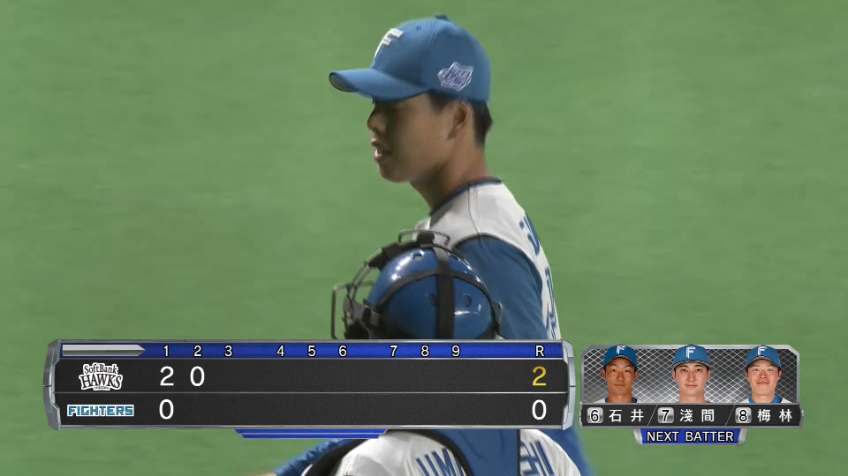 2回表・F杉浦稔大 ノーアウト1,2塁のピンチを無失点で切り抜ける!!