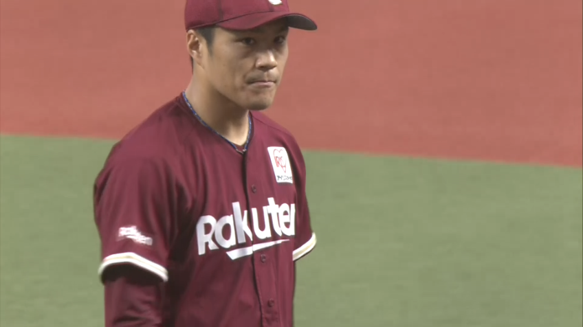 7回裏・E則本昂大 2アウトランナー満塁のピンチを三振で切り抜け、7回123球5安打1失点の力投を見せる!!