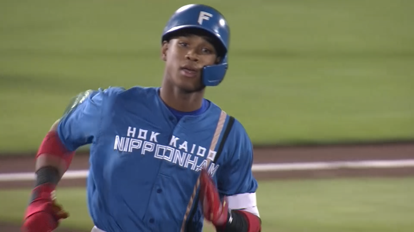 7回表・F万波中正 本日2本目のホームランはバックスクリーン弾!!