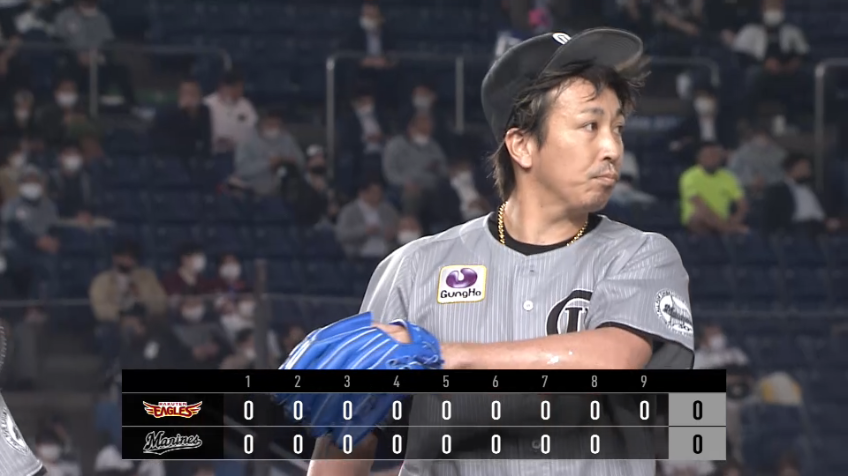 9回表・M益田直也 守護神登場!! ランナーを背負うも見逃し三振を奪い、打線に想いを託す!!