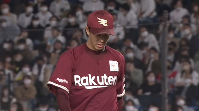 6回裏・E岸孝之 空振り三振を奪いピンチの場面を凌ぐ!!