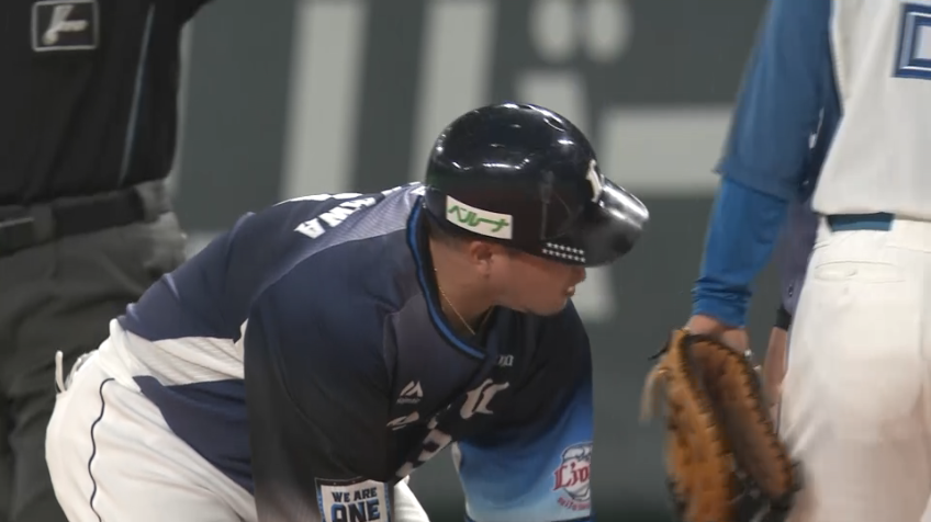 1回表・L山川穂高 センター前へのタイムリーヒットで追加点をあげる!!