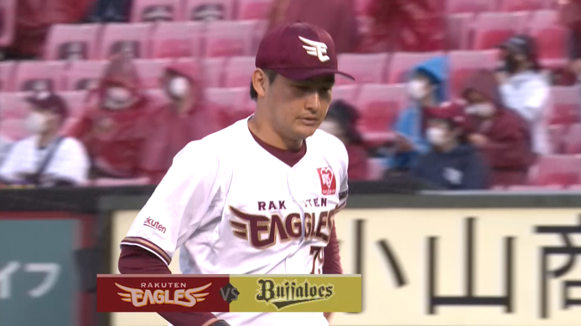 9回表・E渡邊佑樹 満塁のピンチも切れ味抜群の変化球で空振り三振を奪う!!