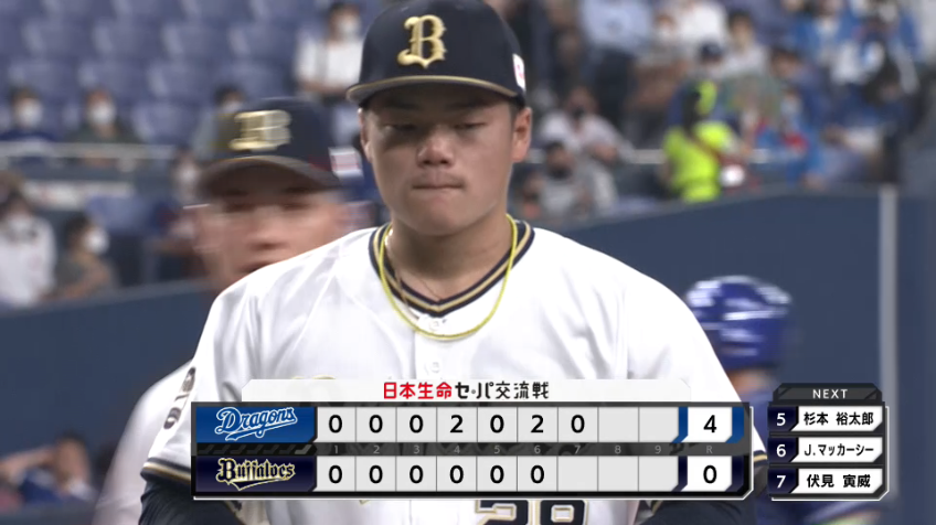 7回表・B富山凌雅 最後は空振り三振で満塁のピンチを切り抜ける!!