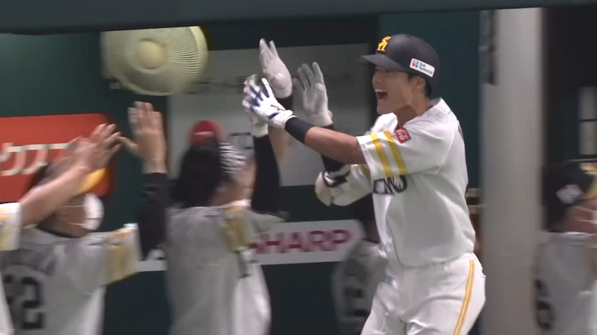 2回裏・H渡邉陸 新星現る!! プロ初安打はレフトへの3ランホームラン!!