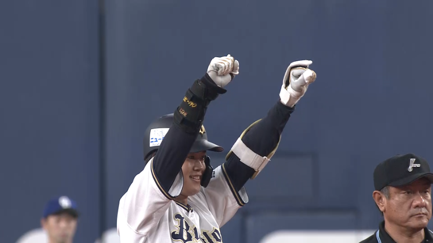 2回裏・B太田椋 早くも追加点を奪う!! 右中間へのタイムリー2ベースヒット!!