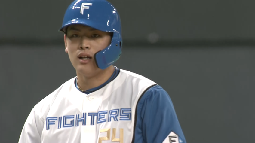 6回裏・F野村佑希 センターへタイムリー3ベースヒットを放つ!!