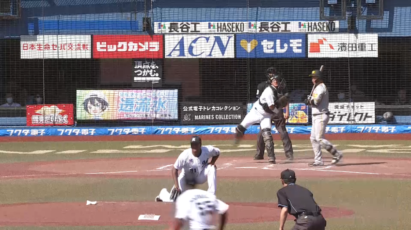 3回表・M佐藤都志也 好送球で盗塁を阻止!!