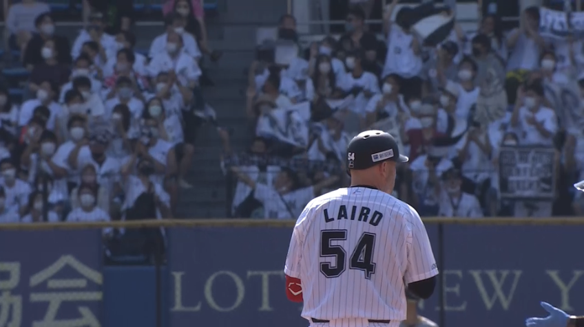 3回裏・Mレアード 追加点となる2点タイムリー2ベースヒットを放つ!!