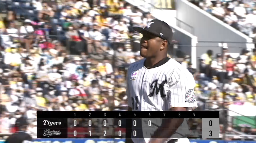 6回表・Mロメロ 6回103球7奪三振無失点の熱投を見せる!!