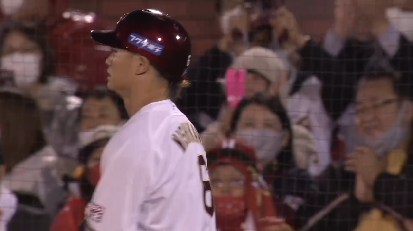 8回裏・E西川遥輝 久しぶりのヒットは足でもぎ取る内野安打!!