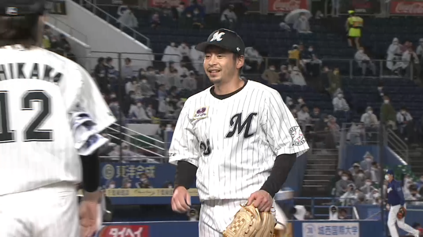 7回表・M東條大樹 好リリーフ!! 2者連続三振を奪い、一打同点のピンチを脱する!!