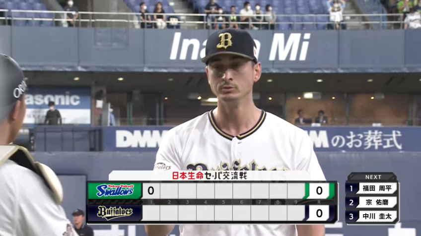 1回表・Bワゲスパック 素晴らしい立ち上がり!! 渾身のストレートで見逃し三振を奪う!!