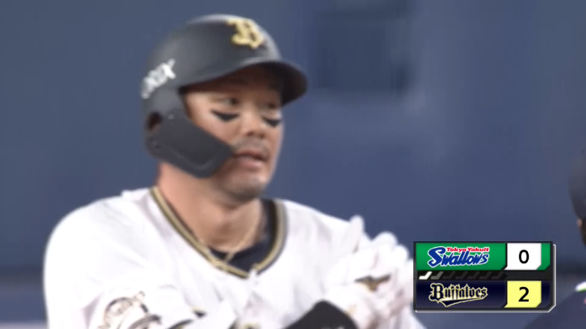 3回裏・B T-岡田 タイムリー2ベースヒットを放ち追加点を挙げる!!