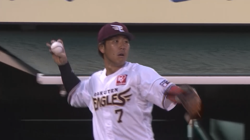 2回表・E鈴木大地 フェンスを恐れないプレーで先発・辛島航を盛り立てる!!