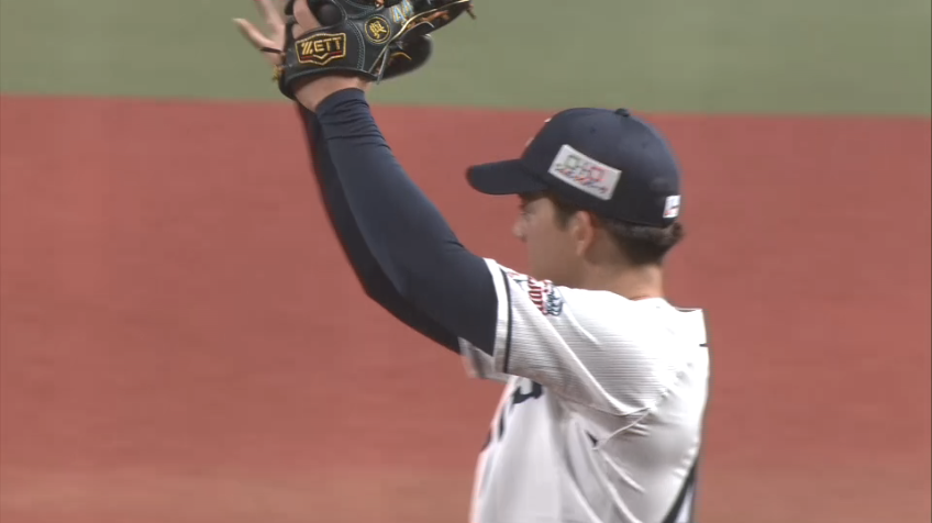 7回表・L與座海人 被安打はわずか1!! 7回5奪三振無失点の好投!!