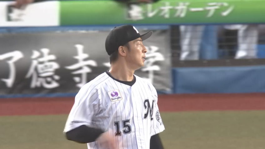 3回表・M美馬学 好フィールディング!! グラブトスでアウトをもぎ取る!!